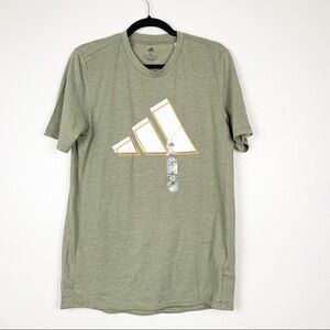 Adidas Short Sleeve Graphic Tee Shirt‎ Green Sz S NWT